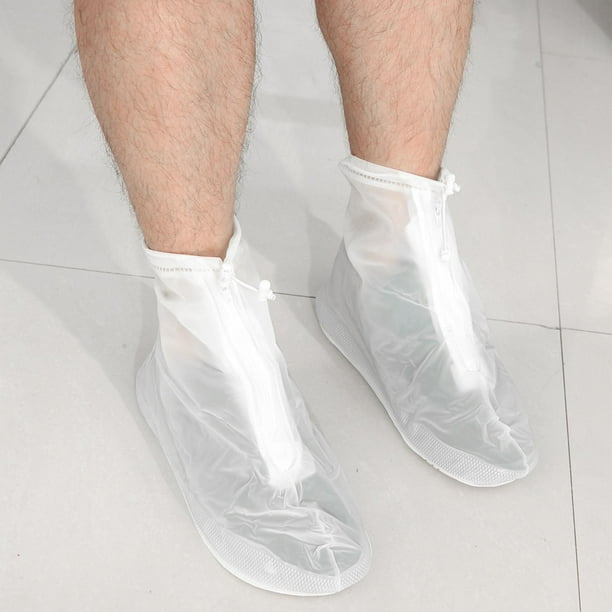 Cubrezapatos impermeables Cubrezapatos para botas de lluvia Hombres Mujeres con cremallera Cubrezapatos de lluvia antideslizantes ligeros Protectores XXXL 325 cm shamjiam Cubrezapatos