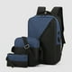 thumbnail image 1 of Conjunto de 3 mochilas ligeras e informales, mochila de viaje de gran capacidad, bandolera multiusos para uso diario, mochilas de negocios con puerto de carga USB y auriculares., 1 of 6