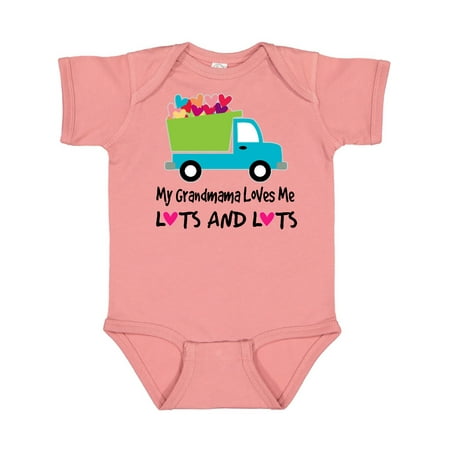 

Inktastic Grandmama Loves Me Heart Truck Gift Baby Boy Bodysuit
