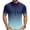 Blue, variant on Mens Cycling Jersey Cycling Shirt Short Sleeve Bike Riding Shirt, 1/4 Zip Gradient Print Breathable Top, for Professional Road Bicycle Racing, Ombre Color Quick Dry Athletic Wear