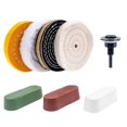 thumbnail image 1 of EIMELI Polishing Wheel 4 Inch Wear Resistant Reusable Buffing Wheel Professional Polishing Accessories Kit with Polish Compound for Wood Plastic Metal Ceramic Glass, 1 of 10