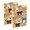Colorful Cute Dogs Face, variant on Haosy Blue Gingham Checker Pattern Notebooks 1-subject Journal 60 Sheets A5 College Ruled Paper Detachable Ring 8.3"x5.7"
