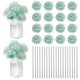 thumbnail image 1 of Uxcell Flores de Bola de Crisantemo Artificial, Ramos de Seda de Hortensia Falsos para el Hogar/Boda Azul Otoño 30 Pack, 1 of 7