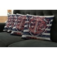 thumbnail image 5 of Ambesonne Anchor Throw Pillow Cover 4 Pack, Marine Design, 24", Beige Indigo Red, 5 of 5