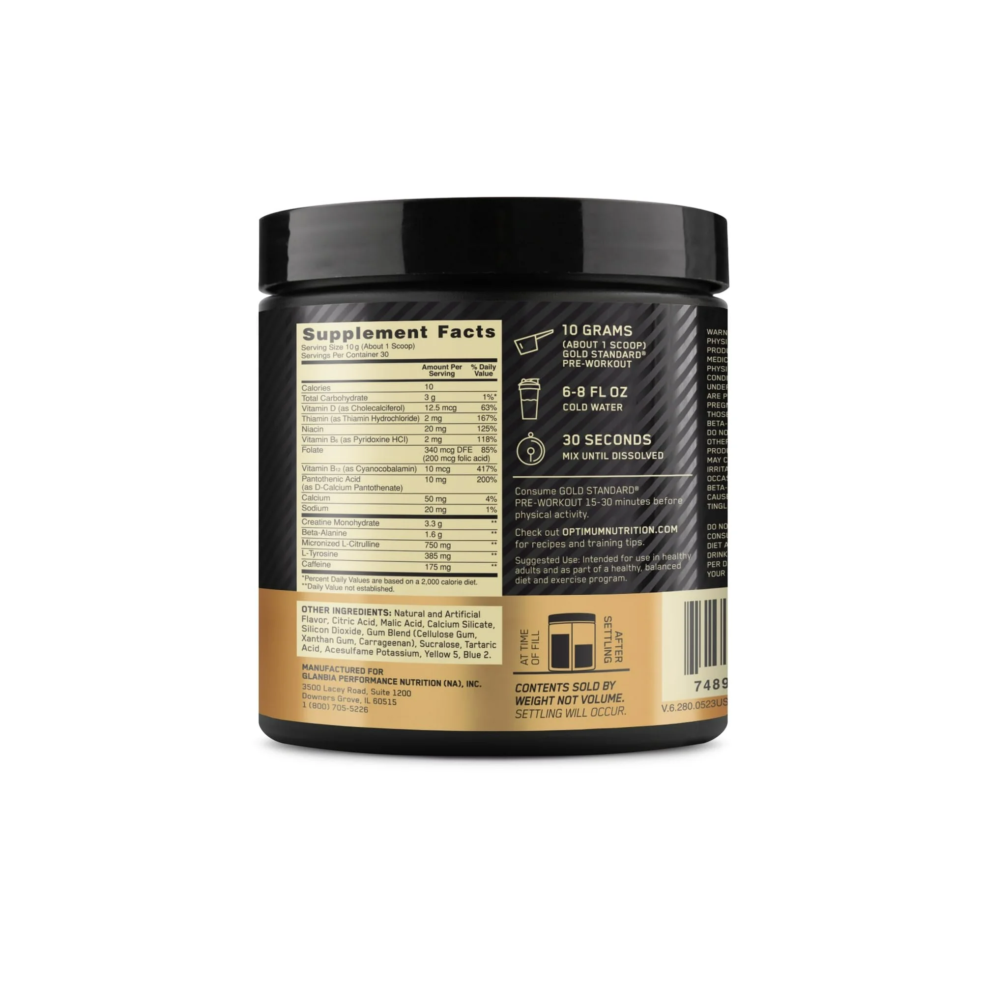 Optimum Nutrition Gold Standard Pre-Workout, 30 Servings (Choose Flavor)