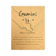thumbnail image 3 of Twelve Constellation Necklace Diamond Bracelet + Necklace Set Constellation Card Set, 3 of 9