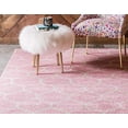 thumbnail image 3 of Unique Loom 3146453 Tapis Rectangulaire à Treillis Arrondi 8 x 11 Pi, Rose, 3 of 5
