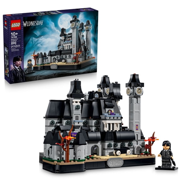 LEGO Wednesday Nevermore Academy - Building Toys for Girls & Boys, Ages 10 - Bedroom Decor for Kids - Model Display Set w/ 2 Microfigures & 1 Minifigure - Gift Idea for Fans - 76788