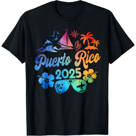 Exquisite and comfortable-Puerto Rico 2025 Tie Dye Vacation Souvenir Matching Group T-Shirt