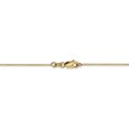 thumbnail image 4 of 14k Yellow Gold 16 Inch .6mm Octagonal Cubetto Omega Snake Chain Necklace Pendant Charm, 4 of 9