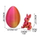 thumbnail image 3 of Juguete antiestrés de huevo de conejo de Pascua – Cápsula de conejo misterioso impresa en 3D, Spinner portátil de alivio, Regalo para el estrés, sorpresa de búsqueda de Pascua, tamaño 5 cm, 3 of 7