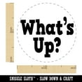 thumbnail image 2 of What's Up Fun Text Self-Inking Rubber Stamp Ink Stamper - Blue Ink - Medium 1 Inch, 2 of 7