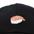 thumbnail image 2 of Dalix Shrimp Nigiri Embroidered Sushi Cotton Dad Hat Baseball Cap Adjustable Womens in Black, 2 of 5