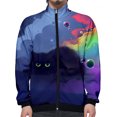 thumbnail image 3 of Chaqueta con estampado 3D de gato para hombre y mujer, estilo Harajuku, hip hop, sudaderas con capucha de nuevo estilo, sudadera informal con cuello alto y cremallera, ropa para hombre, chaquetas, 3 of 5
