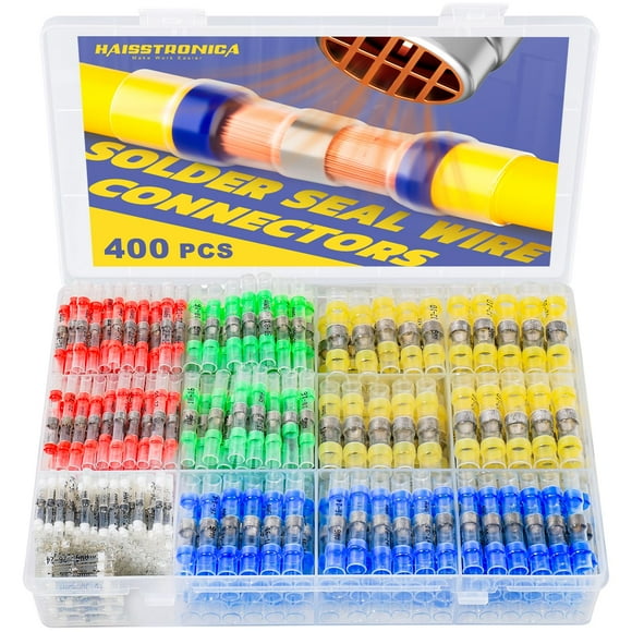 Kit de conectores de alambre de sellado para soldadura haisstronica 400PCS