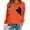 Orange, variant on CAIXIA Cat Graphic Sweatshirts for Women Casual Cozy Crewneck Going Out Tops Long Sleeve Pullover Letter Print Women Graphic Hoodies Y2k Fall Fashion Outfits 2026 Clothes