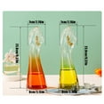 thumbnail image 2 of Hand Shaped Gradient Glass Vase Art Holding Plants Flower Container For Home Office Coffee Table Decor, 2 of 13