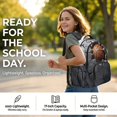 thumbnail image 6 of DISNIMO 17 Inch School Backpack Basketball Print Lightweight Student Bookbag for Primary Middle School Students 17 Inch Large Backpack with Adjustable Padded Straps, 6 of 7