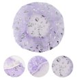 thumbnail image 3 of Ofertas Únicas 1 Pc Gorro de Ducha de Doble Capa para Mujeres para Baño Vacaciones Viaje Malla PEVA Púrpura Claro, 3 of 3