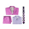 thumbnail image 4 of Disfraz de uniforme de Cosplay de Yoshikage Kira de JoJo's Bizarre Adventure de Anime, traje de fiesta de Halloween, peluca para hombres y mujeres, 4 of 5