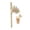B, variant on Whimsical Handmade Ceramic Reusable Straw, Quirky Foot Shaped Coffee Stirrer For Home Cafe Decor, Funny Drinking Straws For Party Gag Gifts, Black Text Accent, 1 Pack