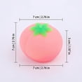 thumbnail image 3 of Peach Squeeze Toys Stress Relief Sensory Fidget Ball, Stretchy Fruit Theme Relaxation Toy for Office Desk and Daily Activities, 3 of 8