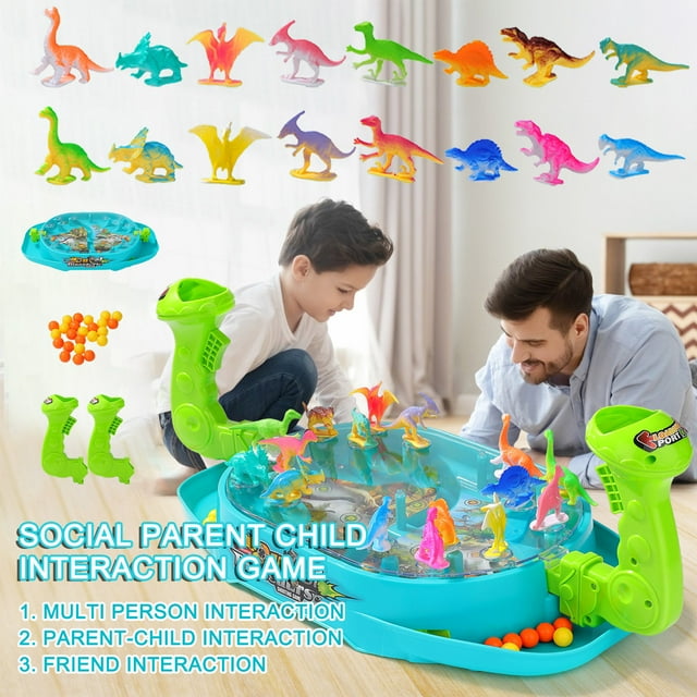 Big Save,HWRETIE Simulation Toy Clearance,Catapult Pinball Toys,Desktop Dinosaur Against Catapult Machine Double Against