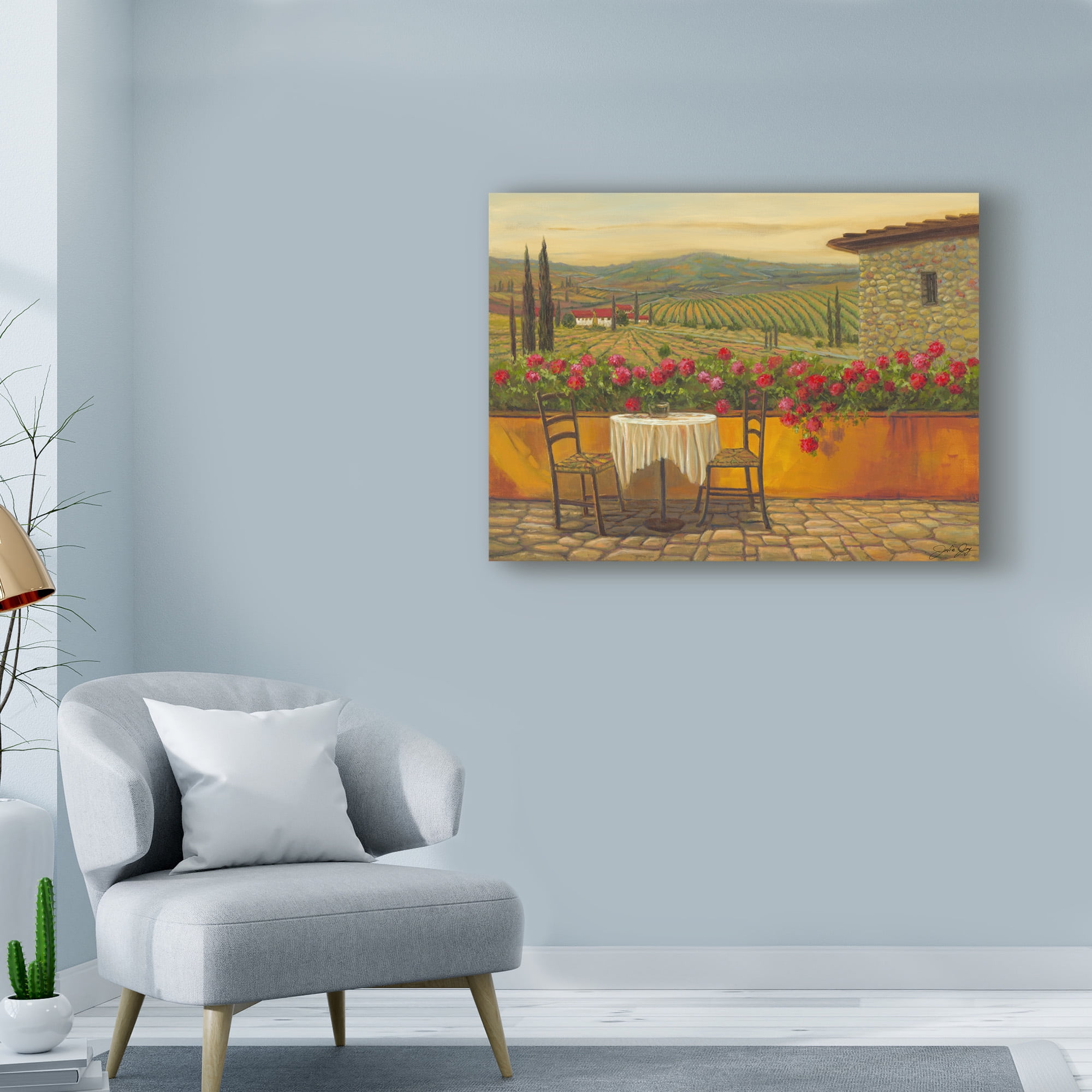 Trademark Fine Art 'Whispering Reds II' Canvas Art by Julie Joy