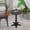 Black 1, variant on Dining Tables 23'' Walnut Brown Accent Round Table, Round Side Table, Small Drink Table for Small Spaces, Modern Accent Nightstand with Solid Wood Leg for Living Room, Bedroom, Corners, and Office (W