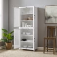 thumbnail image 3 of Milo Tall Storage Pantry White - 2 Stackable Pantries, 3 of 16