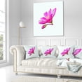 thumbnail image 3 of Designart Summer Pink Flower Watercolor - Floral Throw Pillow - 16x16, 3 of 5