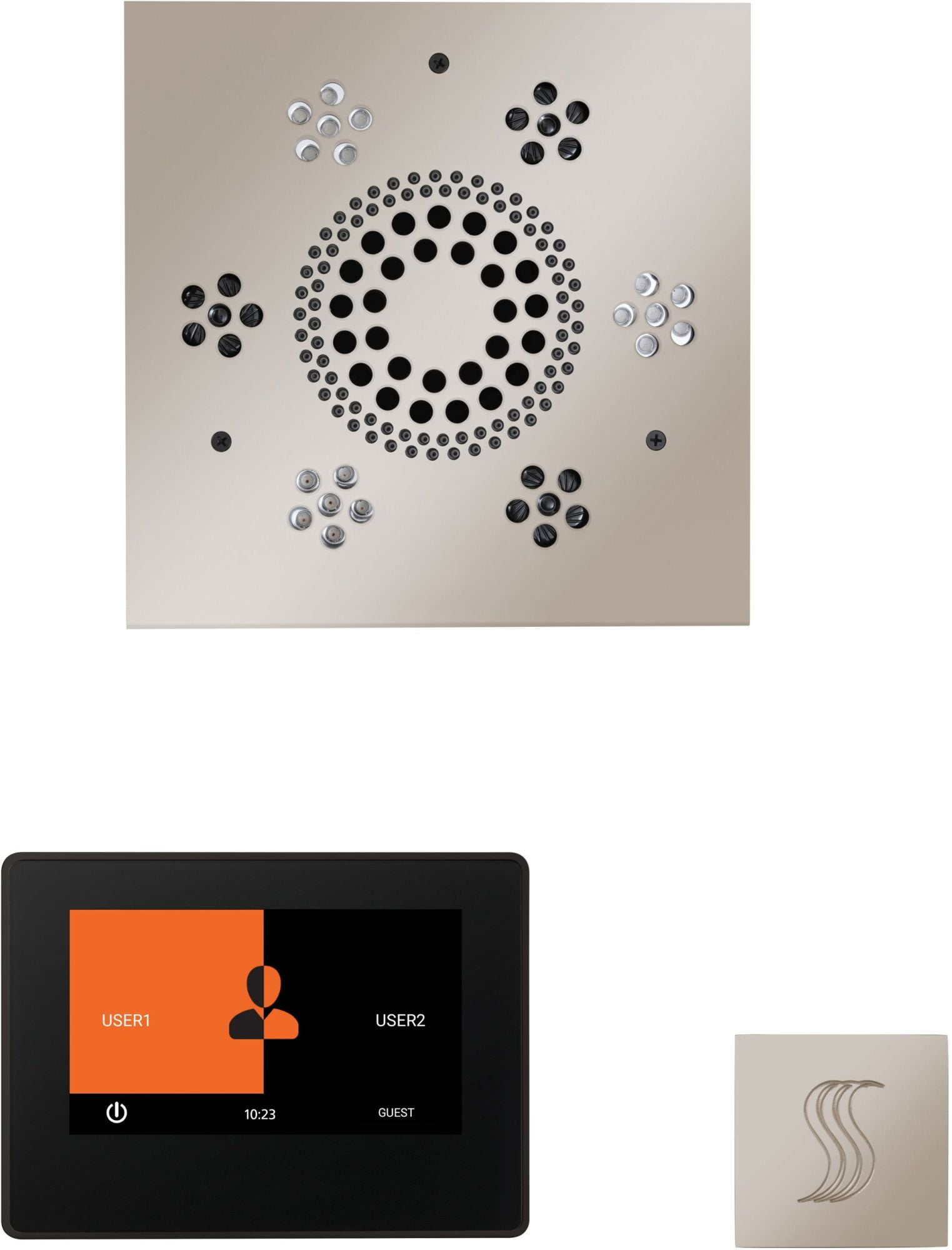 Thermasol Wstp7s Thermatouch Steam Shower Kit Black