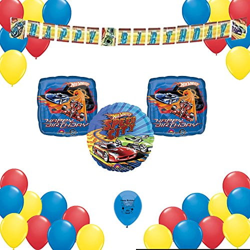 Hot Wheels Birthday Party Supplies Decorations 34 Balloon Count