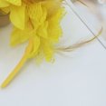 thumbnail image 5 of ZQUUVOU Women's Carnival Feather Headband Flower Party Hair Accessory Dance Headpiece Role Play Carnival Props Yellow, 5 of 6