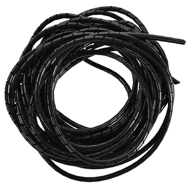 Suministros de acabado industrial, envoltura de cable en espiral de 10 m Banda de envoltura en espiral Gestión de encuadernación de cables en espiral Diseñado para profesionales