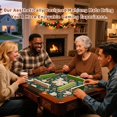 thumbnail image 6 of Mahjong Mat 31.5" x 31.5" Charming White Chickens Among Vibrant Flowers Butterflies Non-Slip Noise Reduction American Mahjong Tiles Table Cover for Dominoes Poker Card Board Games Gift, 6 of 8