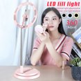 thumbnail image 2 of IKemiter Lampe Anneau LED 10 Pouces Selfie Caméra Téléphone Studio Support Rond Télescopique Vidéo Dimmable, 2 of 6