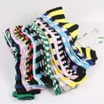 thumbnail image 4 of HCNTES Women Striped Thigh High Socks Over Knee Socks Knee High Costume Stockings Green, 4 of 4