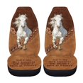 thumbnail image 6 of Uourmeti White Horse And Leather Print Car Seat Covers Protect Car Seat Covers Full Set Interior Decor Polyester Car Seat Cover Full Set Fit for Truck Trucks, 6 of 8