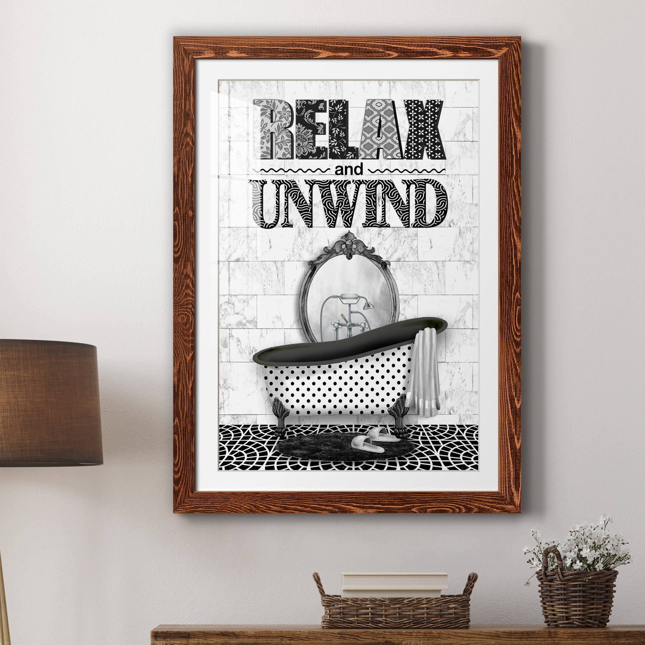Relax and Unwind - Premium Framed Print - Distressed Barnwood Frame - Ready to Hang
