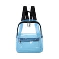thumbnail image 2 of Limited Stock Alert,Large Capacity Transparent Backpack, PVC Storage Bag, Waterproof Durable, Laptop Safe Design, For Students Travel, Secure Organizational Storage, Everyday Commuter Gear, $BS$3, 2 of 8