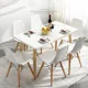 thumbnail image 2 of Tocador De restaurante, mesa De Comedor, consola para 6 personas, Mesa auxiliar De ordenador, soporte De recepción superior De madera, Mesa De Comedor, muebles para el hogar, 2 of 4