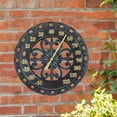 thumbnail image 3 of Termómetros exteriores para patio, termómetro de 13,5 pulgadas con números grandes, pantalla de esfera analógica tradicional, ideal para montar en la pared, 3 of 5
