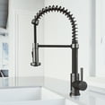thumbnail image 3 of VIGO Edison Single Handle Pull-Down Sprayer Kitchen Faucet in Graphite Black, 3 of 16