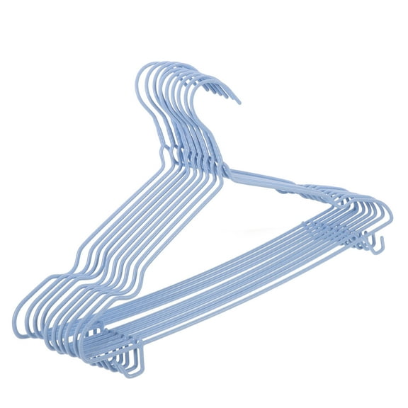GOOHOCHY 10 Pcs Non- Garment Hangers for Clothes, Clothes Hanger Rack for Baby and Adult Clothing