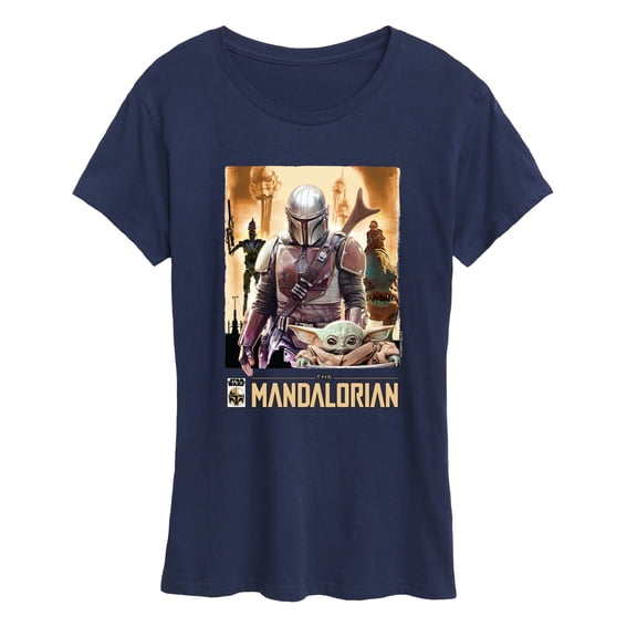 Star Wars - Mandalorian Collage - Women's Short Sleeve Graphic T-Shirt