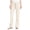 Beige, variant on Staron Summer Casual Pants for Women Loose Elastic Waist Solid Trousers with Pockets Comfy Lounge Relaxed Beach Vacation Travel, White XXL