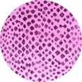 thumbnail image 1 of Ahgly Company Indoor Round Solid Pink Modern Area Rugs, 7' Round, 1 of 4