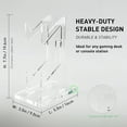 thumbnail image 2 of XiHAMA Controller Holder 2 Tier Universal Acrylic Display Stand Accessories Gaming Desk Decor Stuff Gamer Gifts Compatible with Xbox Series XS PS5 PS4 etc, Switch Pro and Almost All Controller, 2 of 8