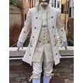 thumbnail image 2 of Traje de gala blanco rococó barroco para hombre de la década de 1770, traje de gala aristocrático de la corte del rey y el príncipe, traje de novio lujoso, 2 of 4